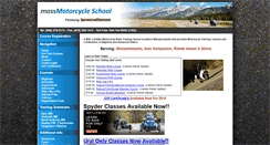 Desktop Screenshot of massmotorcycleschool.com