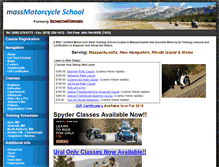 Tablet Screenshot of massmotorcycleschool.com